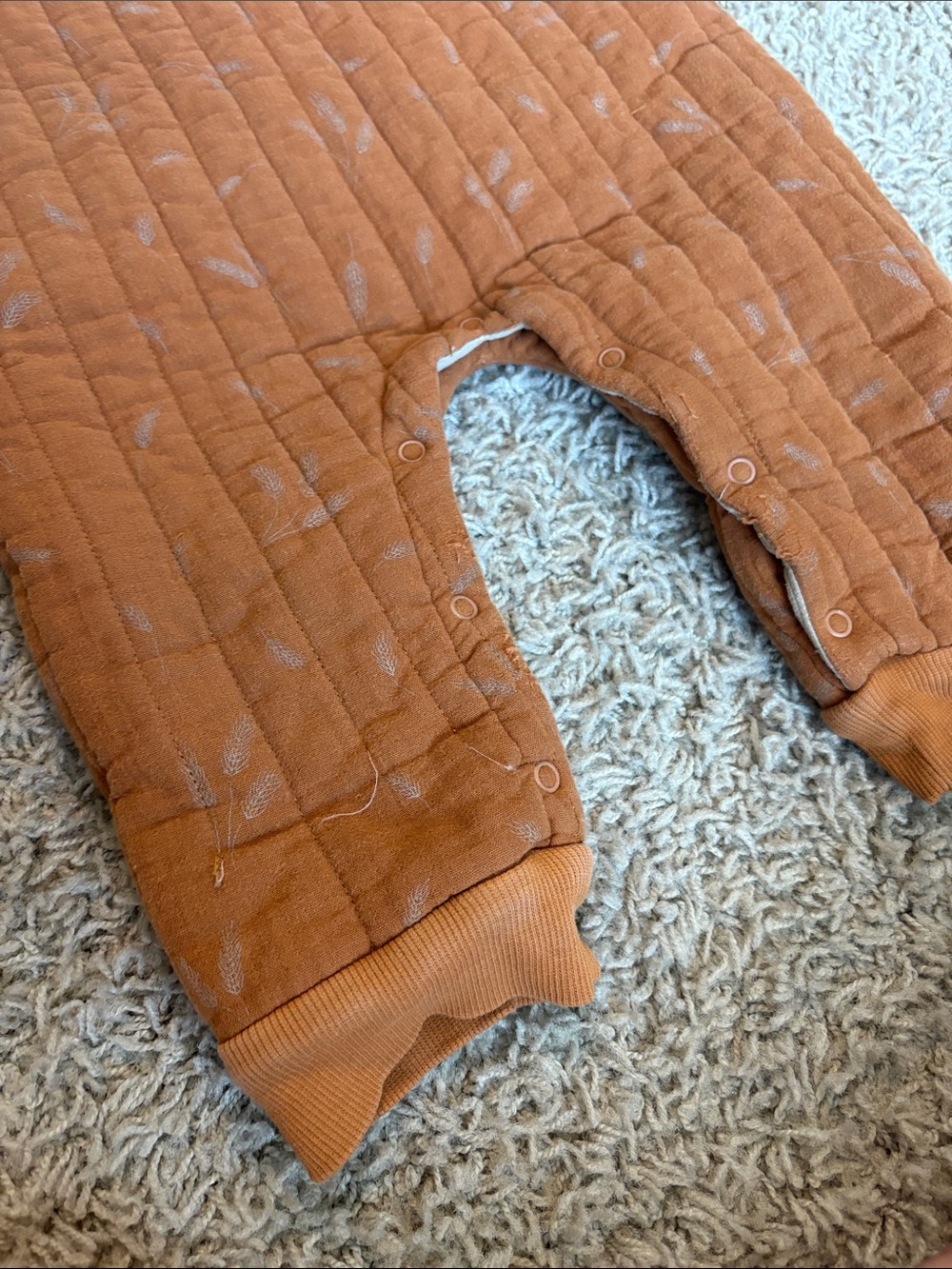 Rust Quilted Kids Overalls - Unbranded - Picture 2 of 4